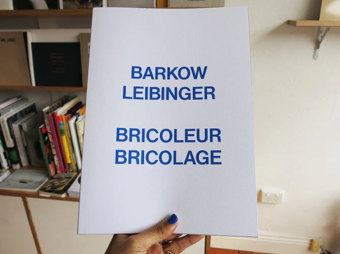 Bricoleur Bricolage