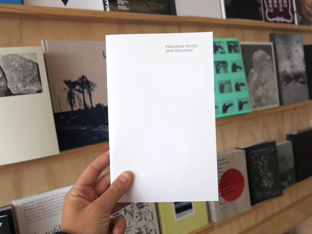 Max Neuhaus - Program Notes